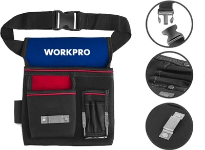 Сумка поясная для инструмента Workpro PRO 260x300 мм 600D полиэстер с ремнем (WP281017)