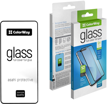 Захисне скло ColorWay 9H FC Glue для Samsung Galaxy A35 Black (CW-GSFGSGA356-BK)