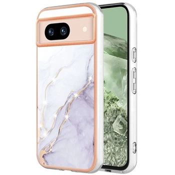 Захисний чохол Deexe Marble Style для Google Pixel 8A - White