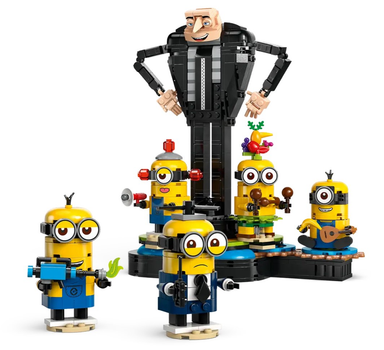 Zestaw klocków Lego Despicable Me Brick-Built Gru and Minions 839 elementów (75582)