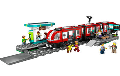 Конструктор LEGO City Міський трамвай зі станцією 811 деталей (60423)