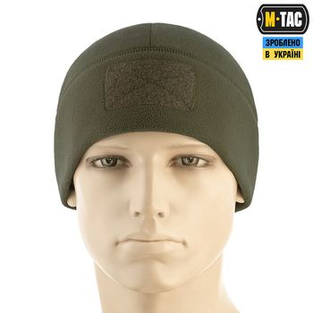 Шапка M-Tac Watch Cap Elite фліс (320г/м2) з липучкою Dark Olive M