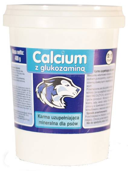Preparat witaminowy Colmed Calcium z glukozaminą dla psa niebieski 400 g (5903978390027)