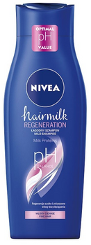 Szampon do włosów Nivea Hairmilk Natural Shine łagodny pielęgnujący 400 ml (5900017057033)