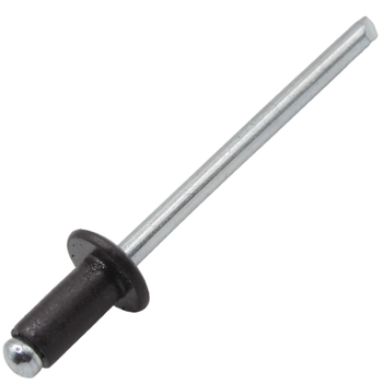 Заклепка з пласкою головкою DIN7337 4х8 Al/St RAL8019 3,0-5 І Steelfix 500 шт (135665)