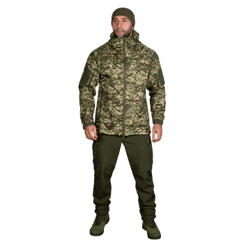 Куртка Stalker SoftShell Хижак піксель (7495), M