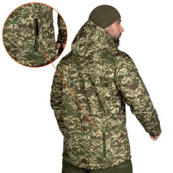 Куртка Stalker SoftShell Хижак піксель (7495), L