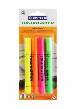 Маркер Fax 8852/04 Набор 4 шт. (блистер) Centropen 8595013620809