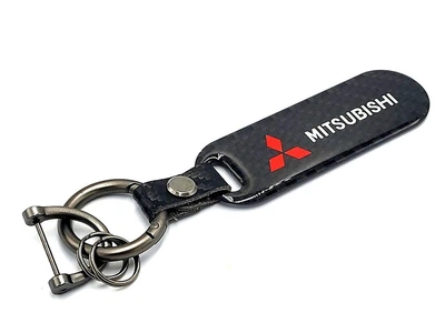 Брелок для ключей Carbon с карабином MITSUBISHI