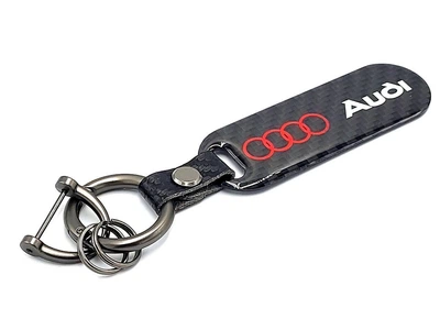 Брелок для ключей Carbon с карабином AUDI