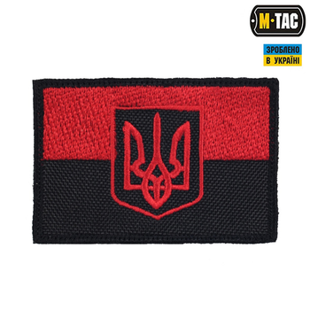 Нашивка M-Tac прапор червоно-чорний з гербом