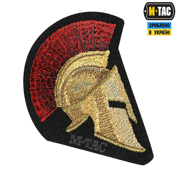 Нашивка M-Tac Spartan Helmet (вишивка) Black