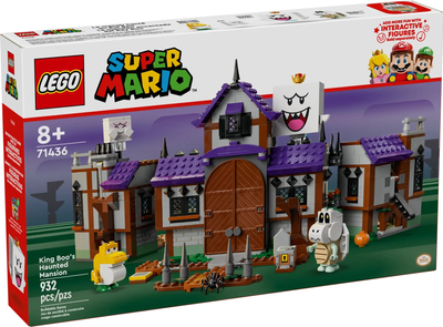 Zestaw klocków Lego Super Mario Nawiedzona rezydencja Kinga Boo 932 elementów (71436)