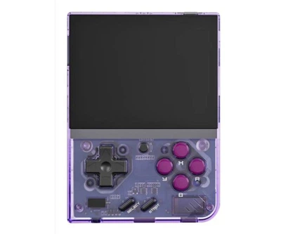 Игровая консоль MIYOO MINI PLUS + 8000 Игр 64GB (Purple Transparent)