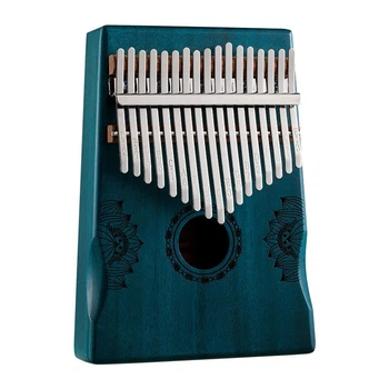 Калімба Hluru Huashu KHD17 Lotus Mahogany Blue (17 язичків, червоне дерево)