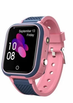 Смарт годинник Smartwatch для дитини Active band водонепроникний bluetooth android ios безпровідна зарядка рожевий