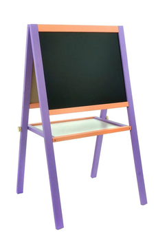 Мольберт детский Игруша, двухсторонний, водные маркеры, краски. Purple with orange (47799)