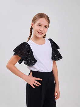 Дитяча блузка для дівчинки Smil 114974 122 см Біла (4824039324182)