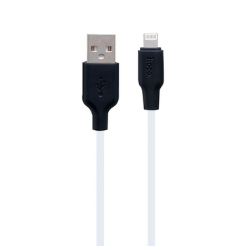Кабель HOCO X21 Plus Silicone Lightning 2m Black-White