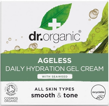 Денний гель-крем для обличчя Dr. Organic Seaweed Ageless Daily Hydration Gel Cream 50 мл (5060391847849)