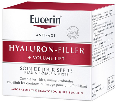 Денний крем для обличчя Eucerin Hyaluron Filler Volume Lift Day Cream SPF 15 50 мл (4005900467294)