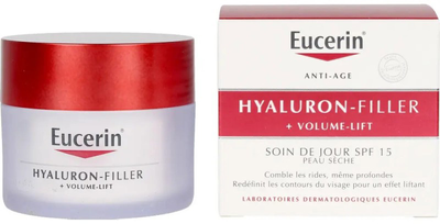 Денний крем для обличчя Eucerin Hyaluron Filler Volume Lift Day Cream SPF 15 + PS 50 мл (4005900467416)