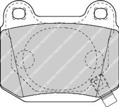 Тормозные колодки, дисковые. Ferodo (FDB1562)