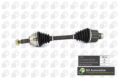 Полуось Mondeo III 2.0-2.5TDDI/TDCI 00-07 Пр. BGA (DS2303R)