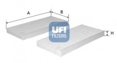 Фільтр, повітря у внутрішній простір UFI (5322900)