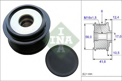 Механизм свободного хода генератора Ina (535021010)