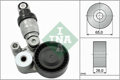 Амортизатор, поликлиновый ремень Ina (533012910)