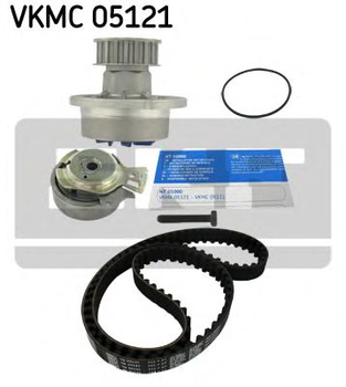 Комплект ГРМ, пас+ролик+насос SKF (VKMC05121)