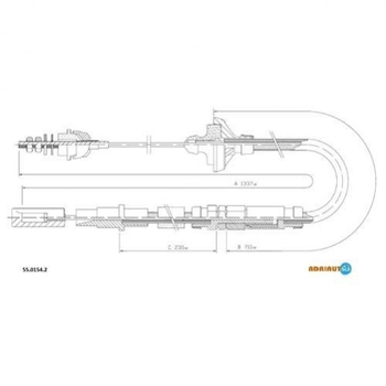 Трос зчеплення Adriauto (5501542)
