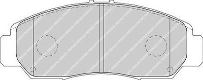 Тормозные колодки дисковые Ferodo (FDB1669)