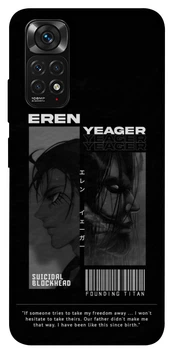 TPU чохол Demsky Anime style 3 Атака титанов (Eren Yeager) для Xiaomi Redmi Note 11 (Global) / Note 11S