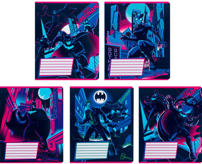 Набір шкільних зошитів Kite DC Comics 18 аркушів у лінію 20 штук (DC24-237)