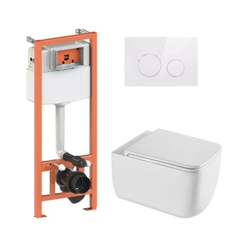 Инсталляция 4 в 1 Qtap Nest Gemini Белый (QT2533076EUQW46156)