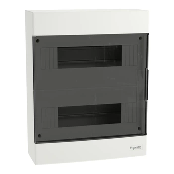 Щит навісний Schneider Electric Easy9 EU 2 ряди 24 модулі з димчастими дверима (EZ9EUC212)