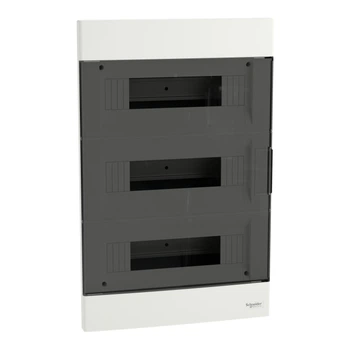 Щит врізний Schneider Electric Easy9 EU 3 ряди 36 модулів з димчастими дверима (EZ9EUA312)