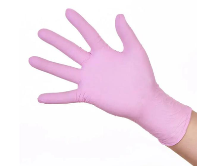 Перчатки нитриловые, неопудренные Mercator Medical Nitrylex Classic размер M (50 пар=100 штук) розовый