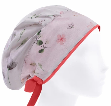 Медицинская шапочка-чепчик женская HeadwearUniverse универсальная принт Цветы