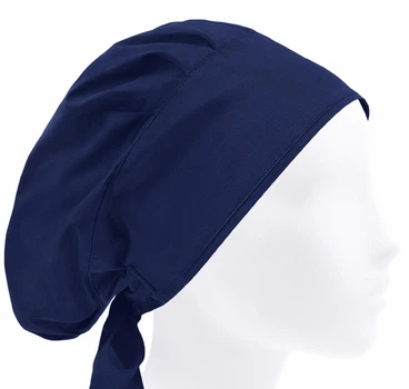 Медицинская шапочка-чепчик женская HeadwearUniverse универсальная Тёмно-синяя
