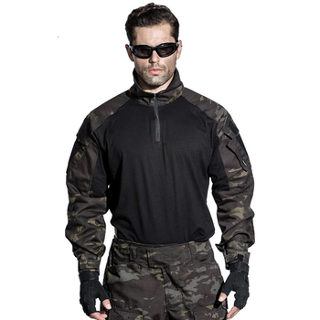 Тактична сорочка Emerson G3 Combat Shirt Camo Black - XXL
