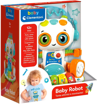 Robot interaktywny Clementoni Baby z efektami świetlnymi i dźwiękowymi (8005125173938)