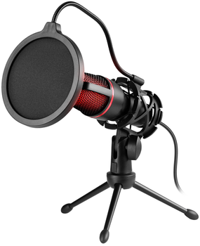 Mikrofon Defender Forte GMC 300 RGB USB Black (4714033646314)
