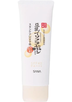 База під макіяж на основі косметичної сироватки Sana Nameraka Honpo Moisture Base SPF40PA+++ світлий беж, 50 мл