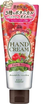 Крем для рук Kose Precious Garden Fairy Berry с маслами, экстрактами, аромат сказочных ягод, 70 гр