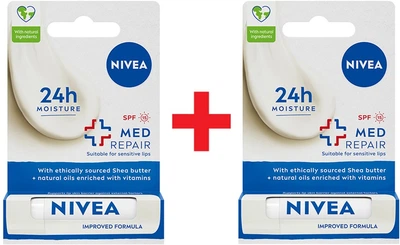 Упаковка бальзамів для губ NIVEA Med Repair 4.8 г х 2 шт (4003000002139)