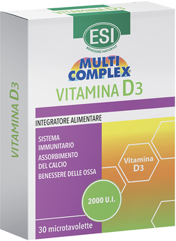 Witaminy ESI Witamina D3 30 tabletek (8008843132980)