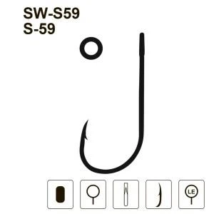 Крючки MiniMax S 59 SW-S59 # 4 BLN 10шт. ring